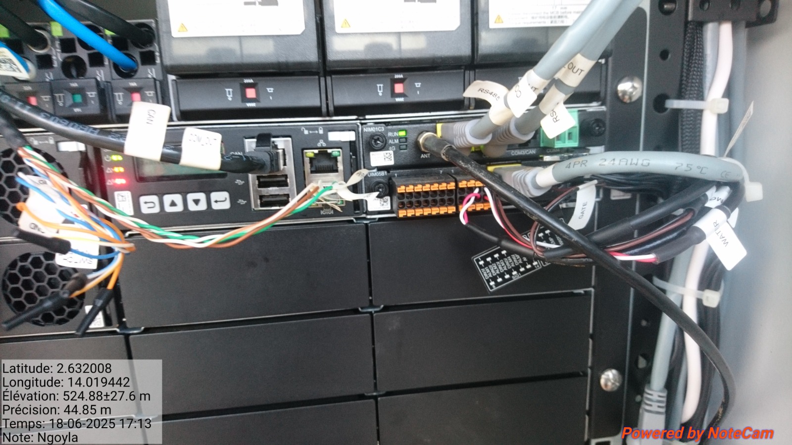 Cablage controleur alimentation