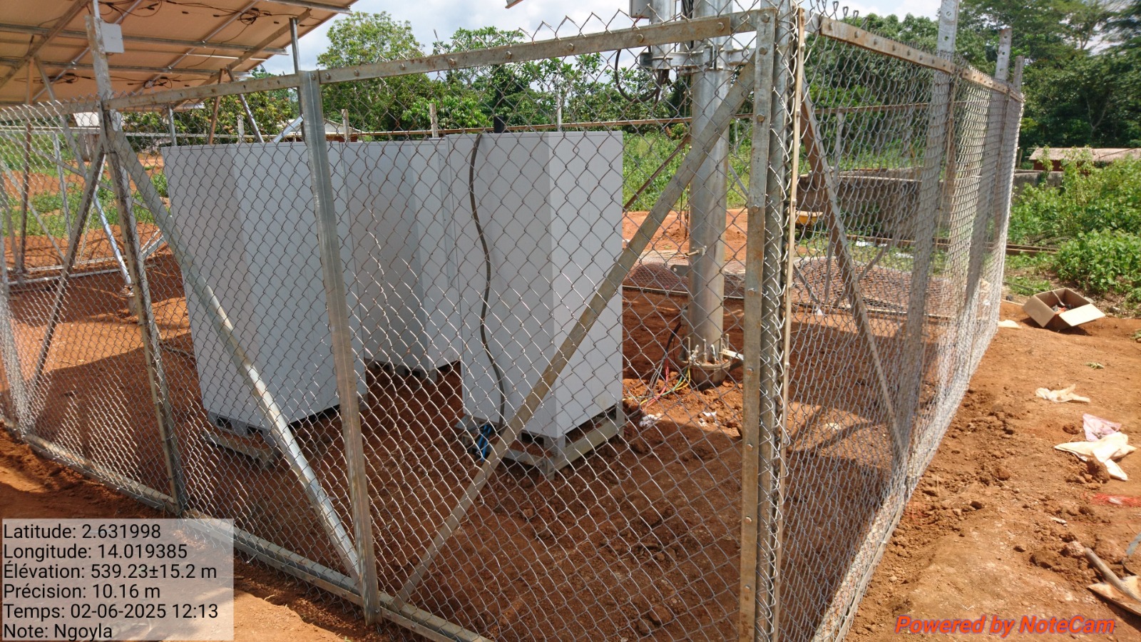 Site telecom avec cloture