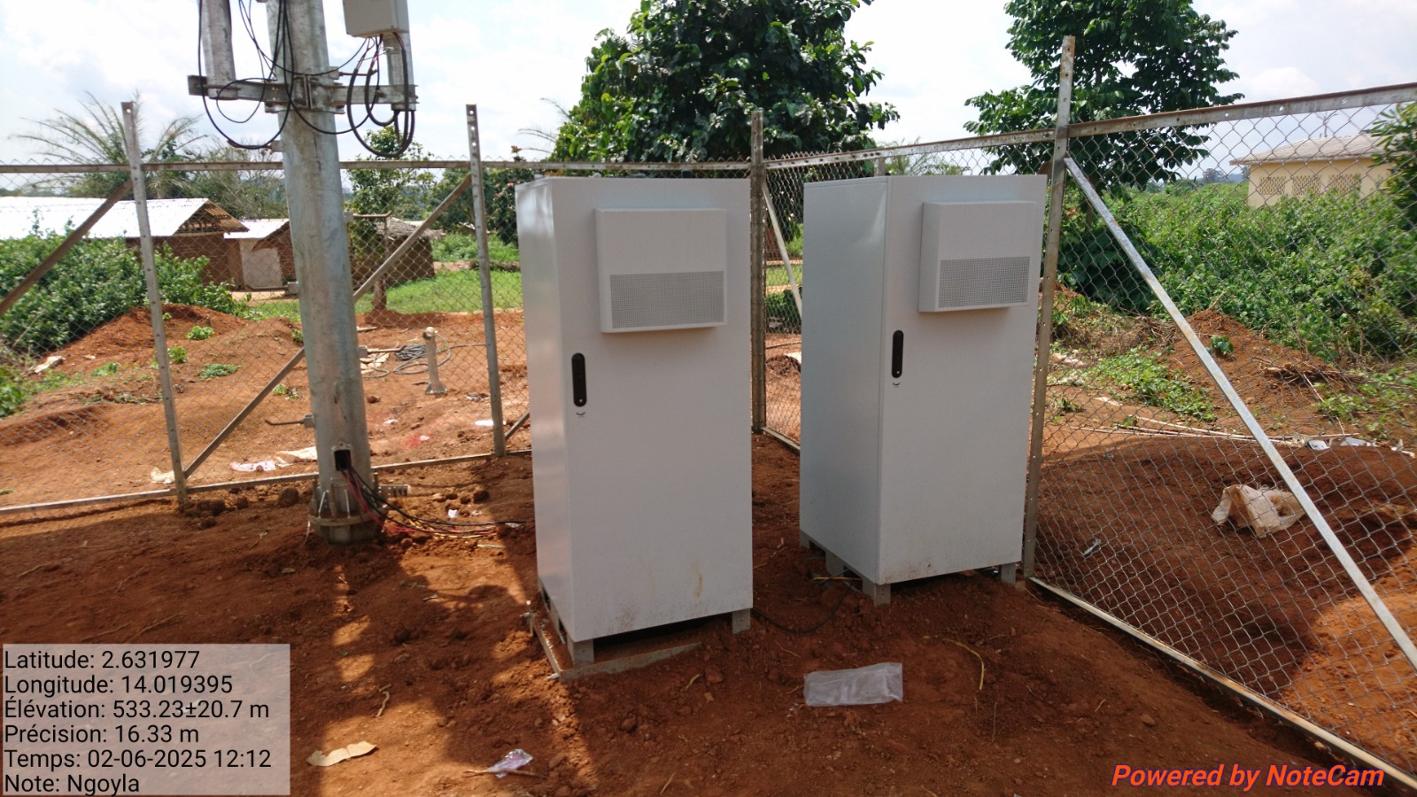 Site telecom vue d'ensemble