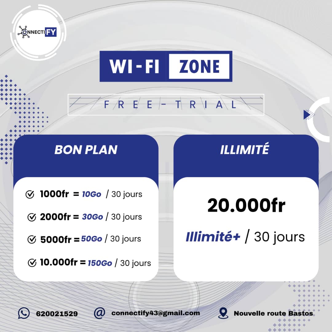 Tarification WiFi Zone variante